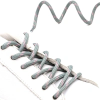 GRAH SANGRAH® (2 Pair) Shoelaces for Hiking Shoes, Outdoor Walking Sneakers, Outdoor Hiking, Climbing, Basketball, Work Boot, Running , Sport Shoes - 120 cm, Light Grey Pink
